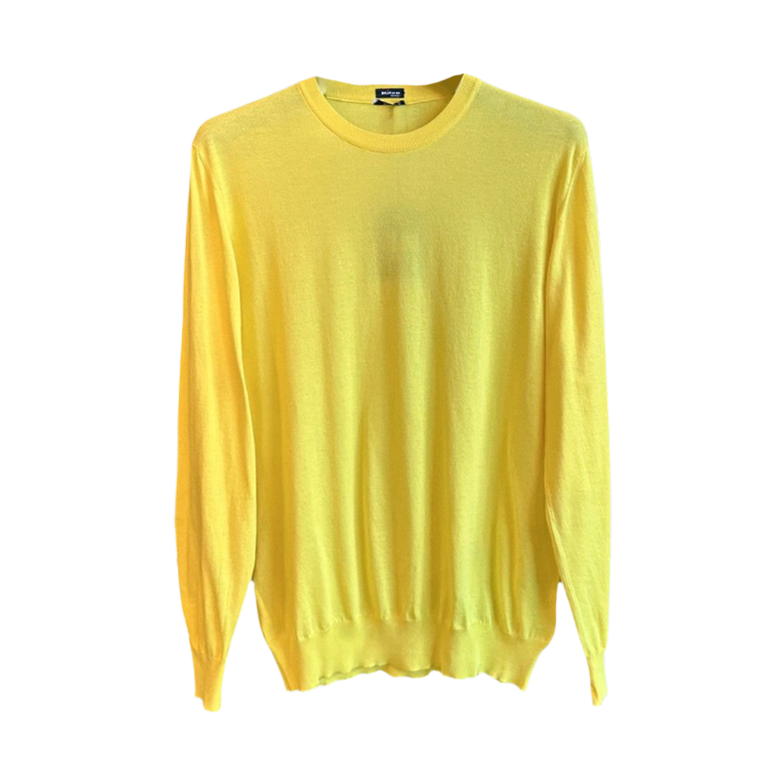 UMKXX31K321 Kiton Knit Roundneck T-Shirt Yellow