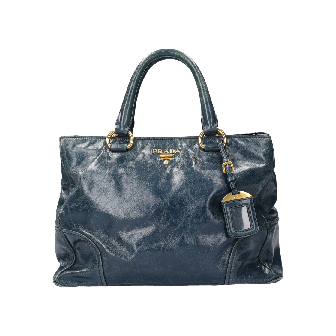 프라다 토트백 비텔로 샤인 카프스킨 데님(Prada Tote Bag Vitero Shine Calfskin Denim)