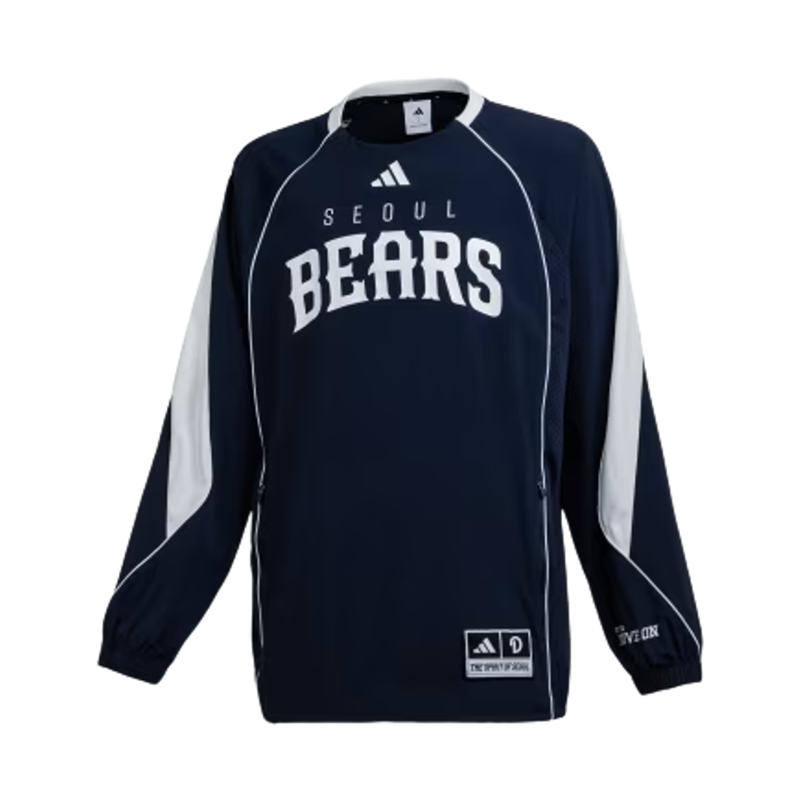두산 베어스 x 아디다스 피스테 팀 네이비 오프 화이트 - KR 사이즈(Doosan Bears x Adidas Piste Team Navy Off White - KR Sizing)