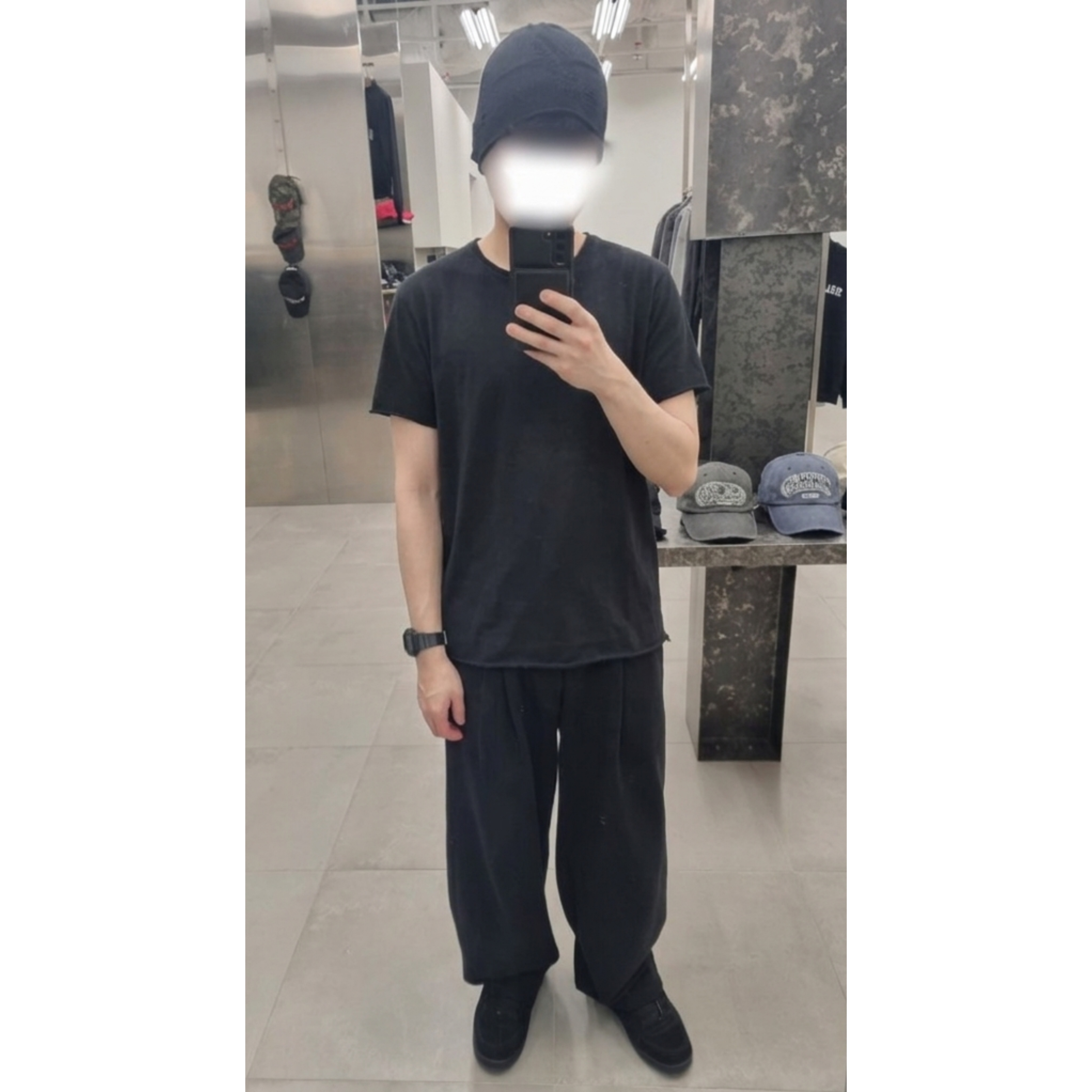 eS Accel OG Black, ETCE Symbol Logo Beanie Black 착용 스타일 - 1