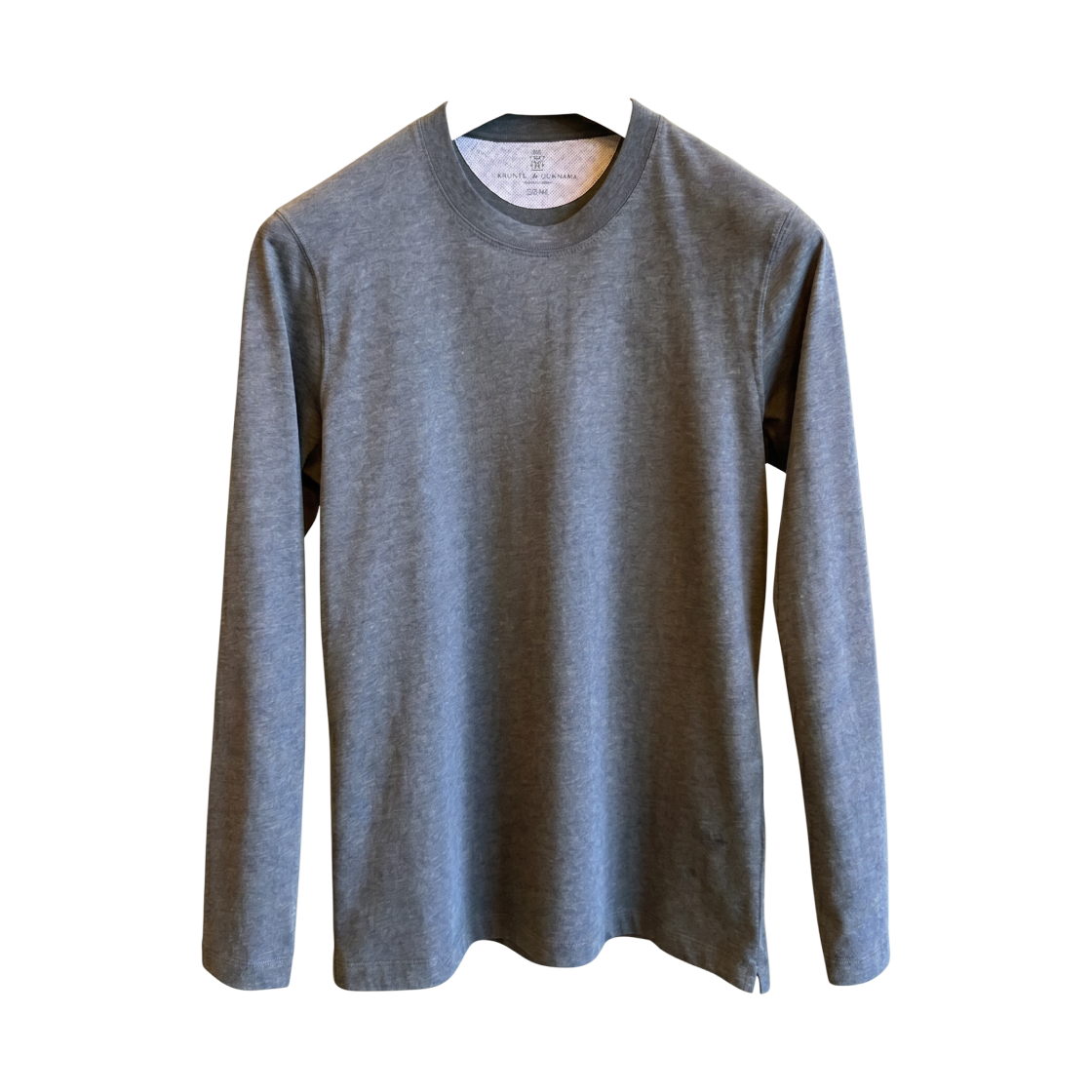 M0T617407-C8127 Brunello Cucinelli Cotton Long Sleeve T-Shirt Grey
