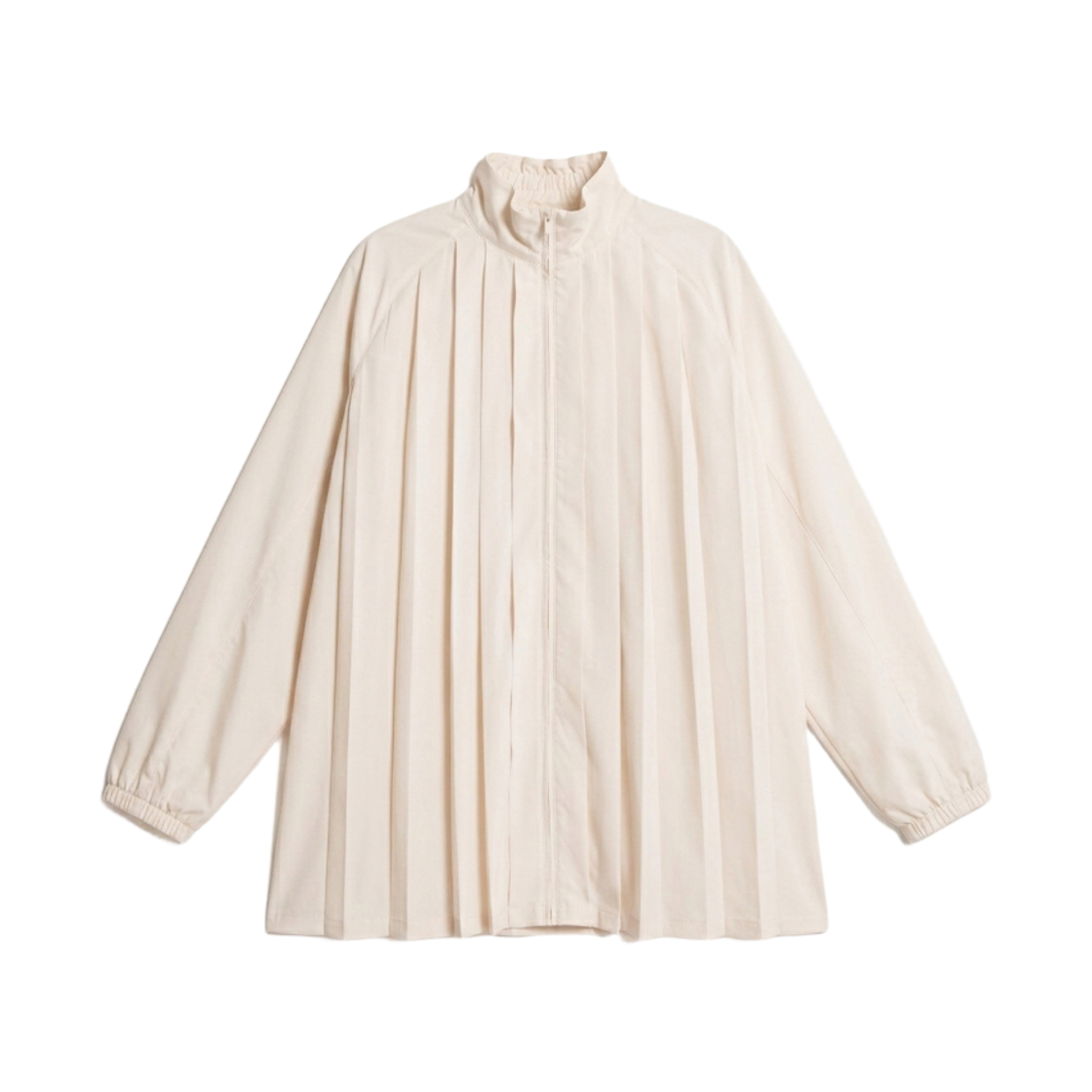 IF0559-103 (W) Nike NSW Oversized Long Sleeve Pleated Mini Dress Chalk - Asia