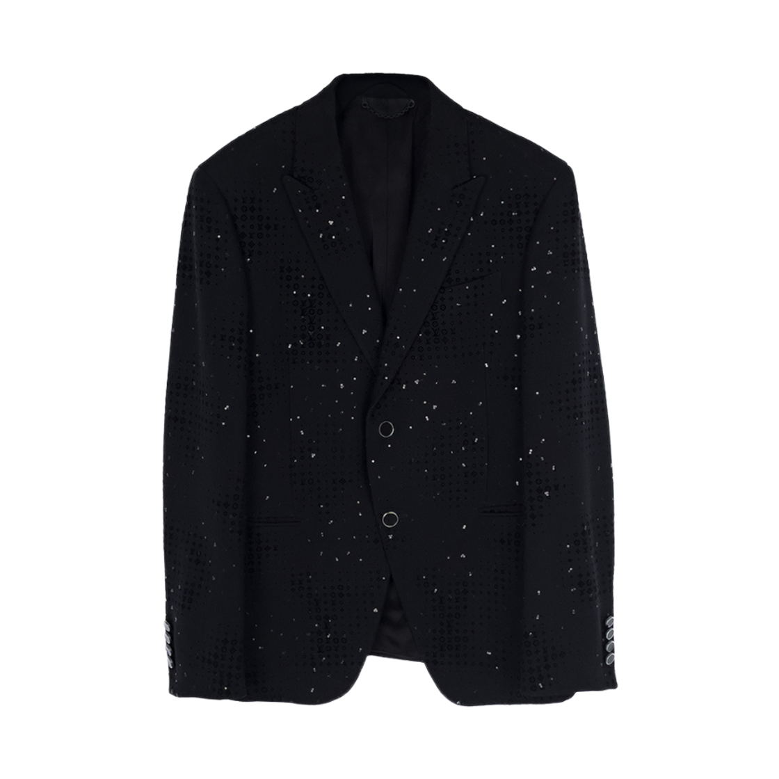 루이비통 AF 이브닝 컷 어웨이 자켓 52 블랙 (6ET0799)(Louis Vuitton AF Evening Cutaway Jacket Black)