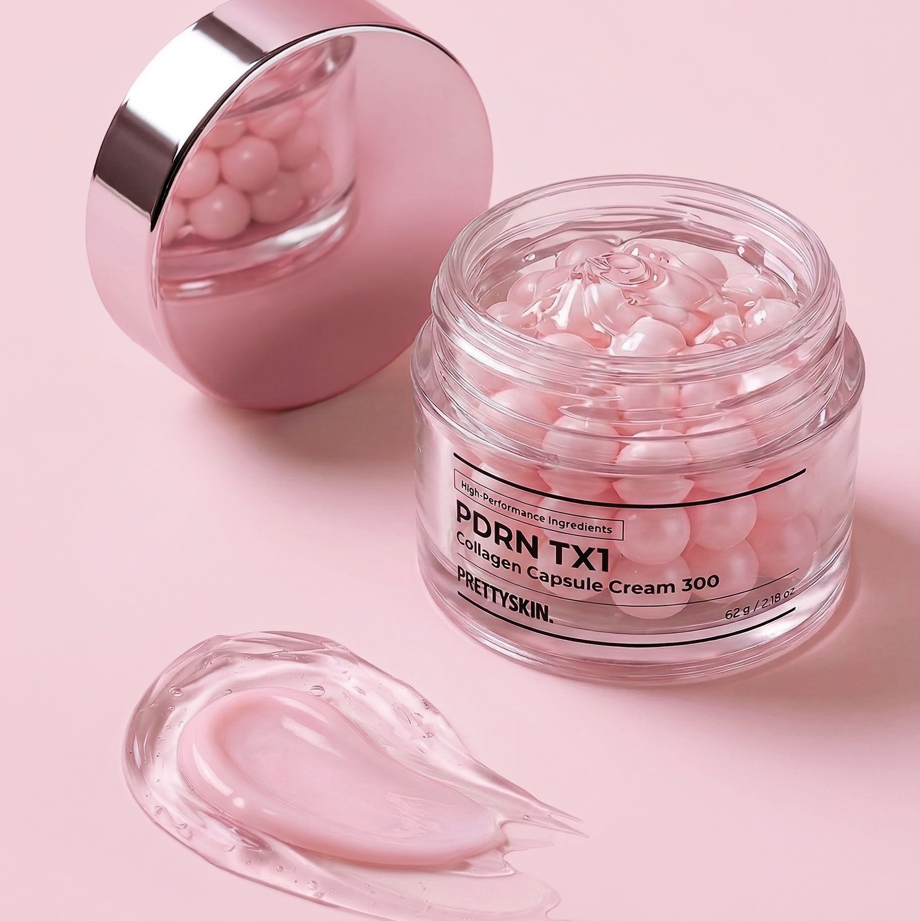 PRETTYSKIN PDRN TX1 COLLAGEN CAPSULE CREAM 300 착용 스타일 - 2