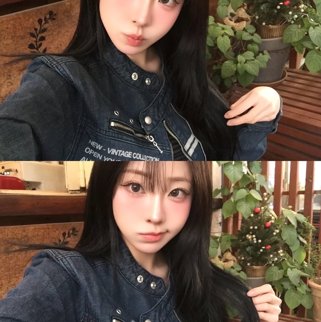 SPORT CHAMBER SC Denim Biker Jacket INDIGO 착용 스타일 - 4