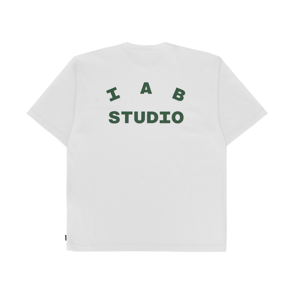아이앱 스튜디오 티셔츠 화이트 딥 그린(IAB Studio T-Shirt White Deep Green)