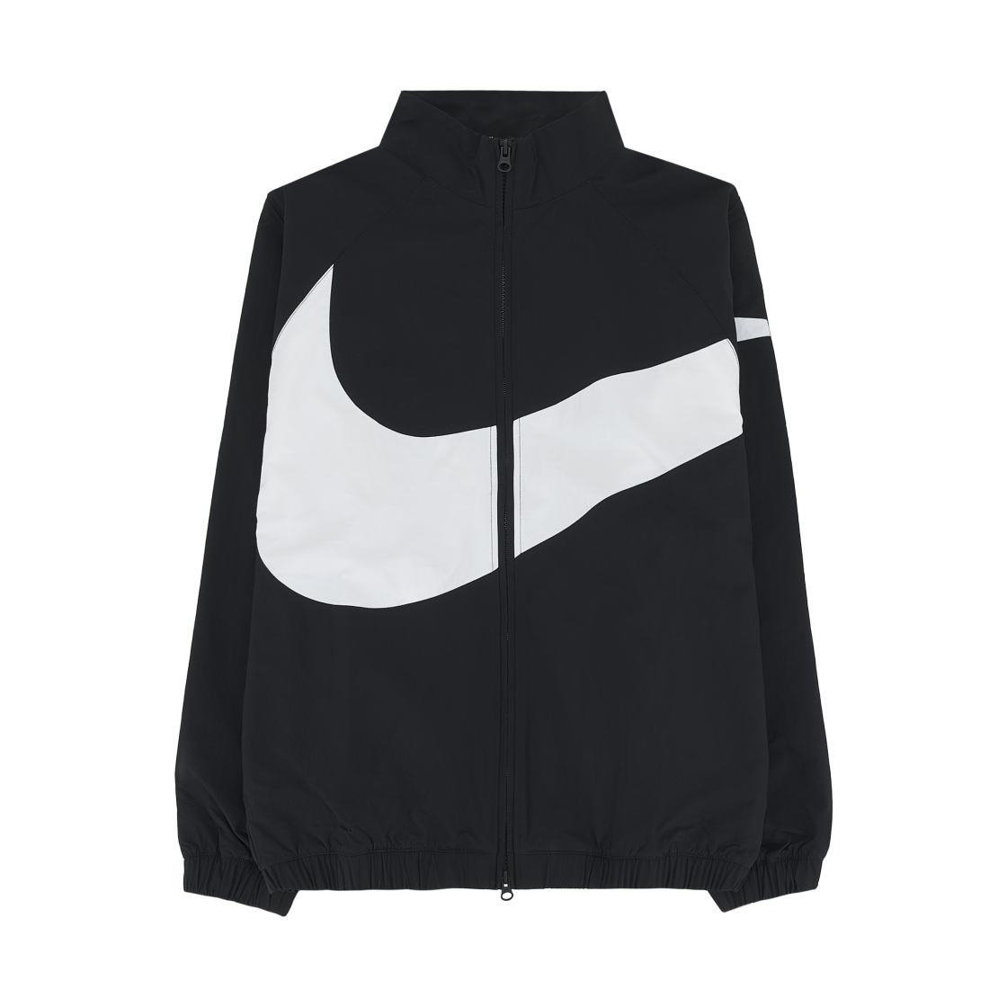 (W) 나이키 NSW 오버사이즈 우븐 자켓 블랙 화이트 - 아시아((W) Nike NSW Oversized Woven Jacket Black White - Asia) - 1