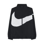 (W) Nike NSW Oversized Woven Jacket Black White - Asia