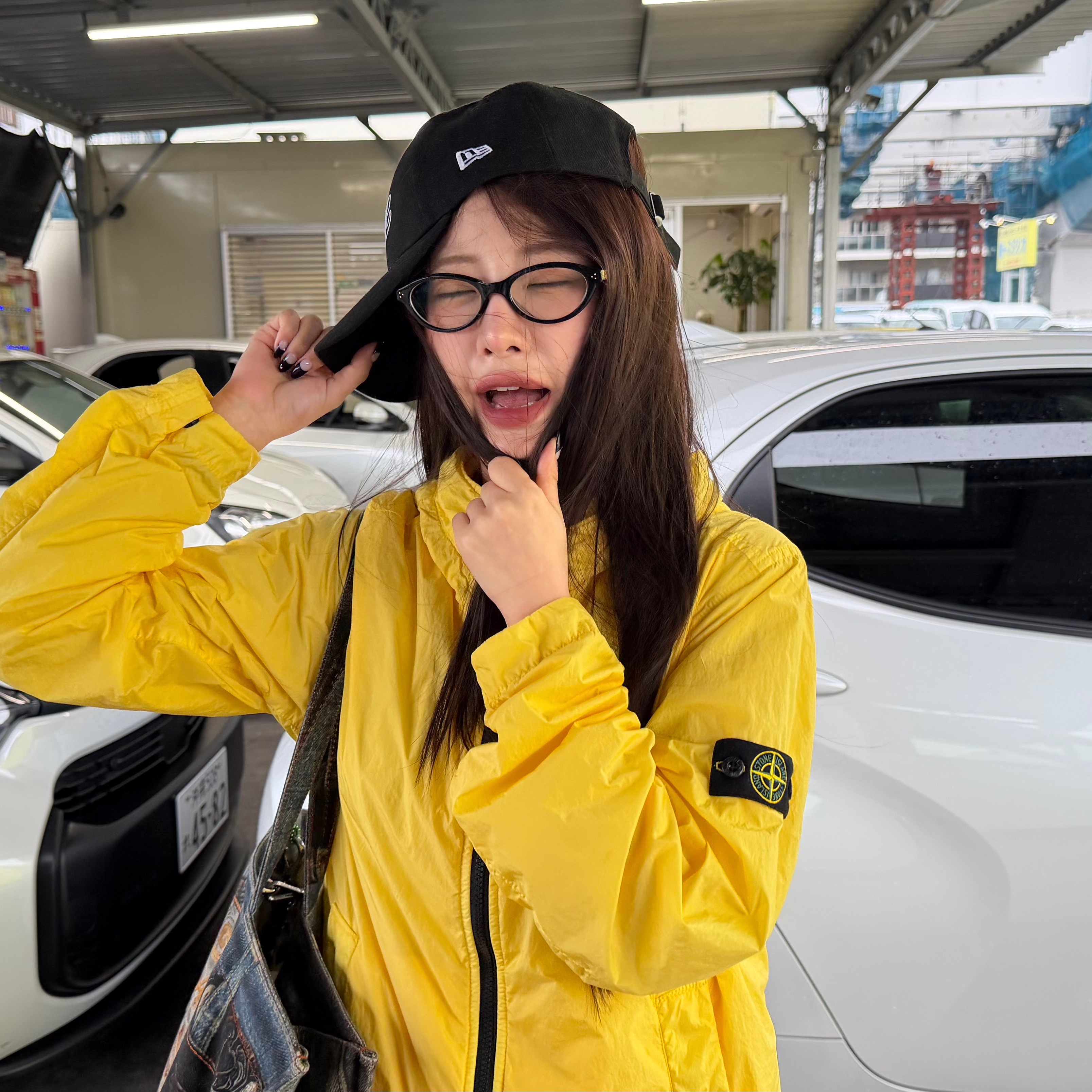 (Kids) Stone Island 40233 Crinkle Reps Nylon Garment Dyed Hooded Blouson Yellow - 22SS, (W) BAPE x New Era 9Forty Cap Black 착용 스타일 - 2