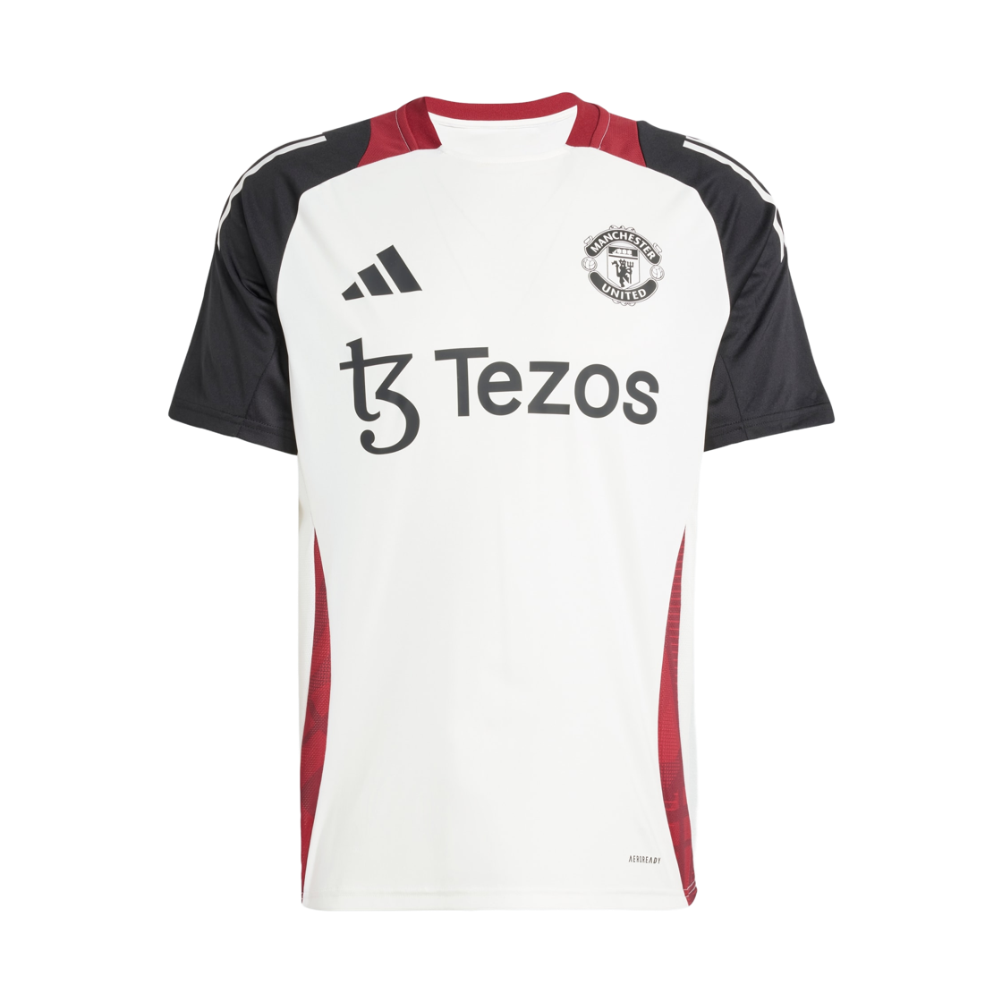 JE3726 Adidas Manchester United Tiro 24 Training Jersey Off White Black - US Sizing (Non Marking Ver.)