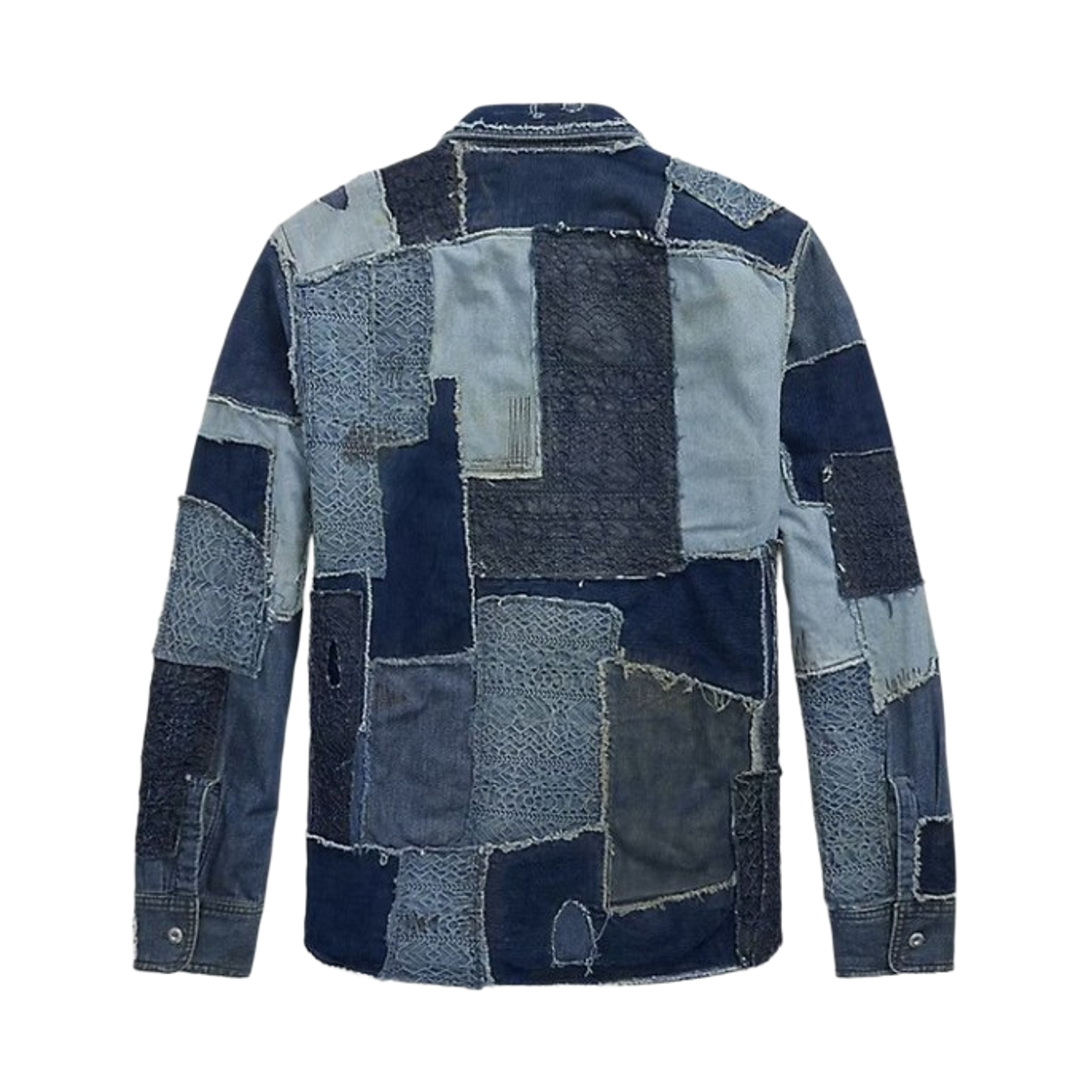 더블알엘 데님 패치워크 셔츠 인디고(Double RL Denim Patchwork Shirt Indigo) - 2