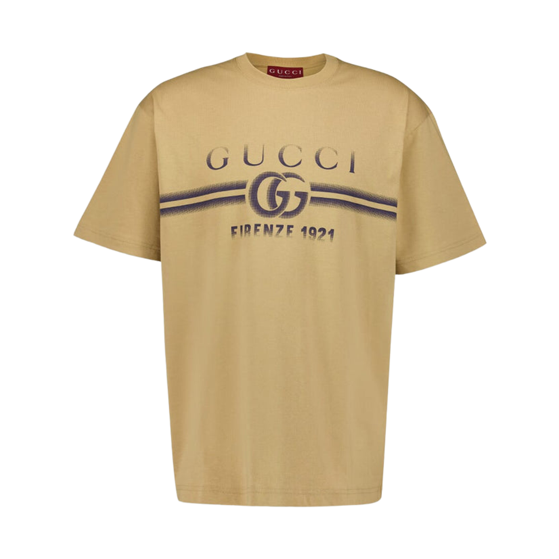 구찌 코튼 저지 티셔츠 베이지(Gucci Cotton Jersey T-Shirt Beige) - 1