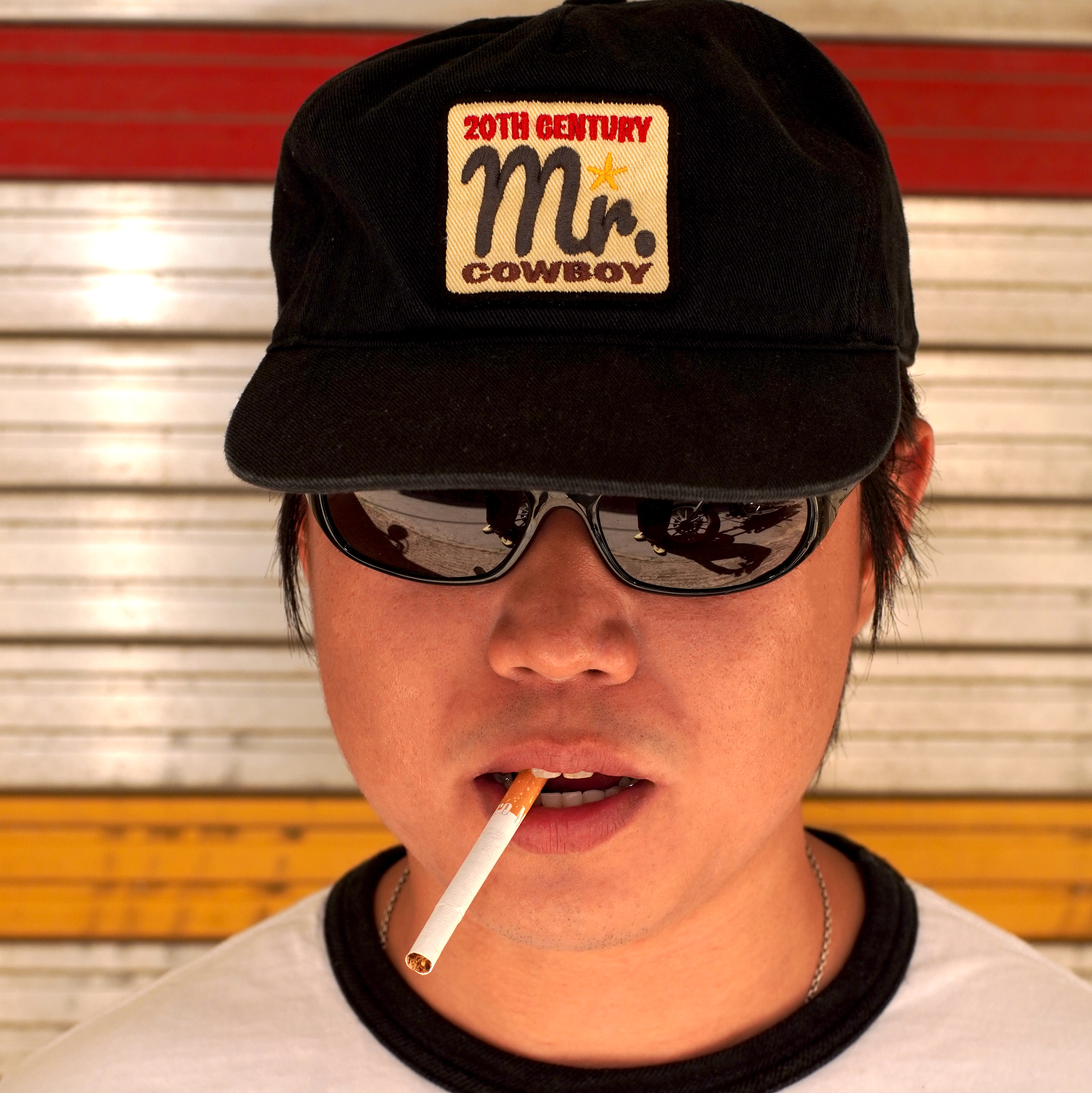 HEY! MR.TRUCKER New Cowboy 5panel Cap Vintage Black 착용 스타일 - 2