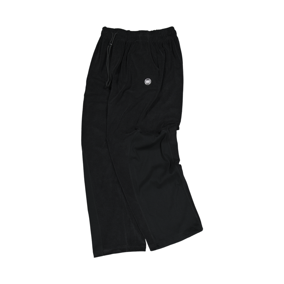 언더마이카 무.185 서클 로고 배기 테리 팬츠 블랙(Undermycar Mu.185 Circle Logo Baggy Terry Pants Black) - 2