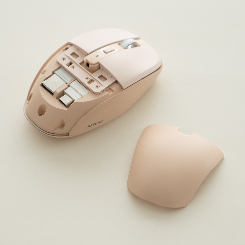 로이체 휴대용 멀티페어링 블루투스 듀얼리시버 무선마우스(Royche RX-720DC: Ultra-Portable Multi-Device Wireless Mouse (Bluetooth + Dual Receiver)) - 3