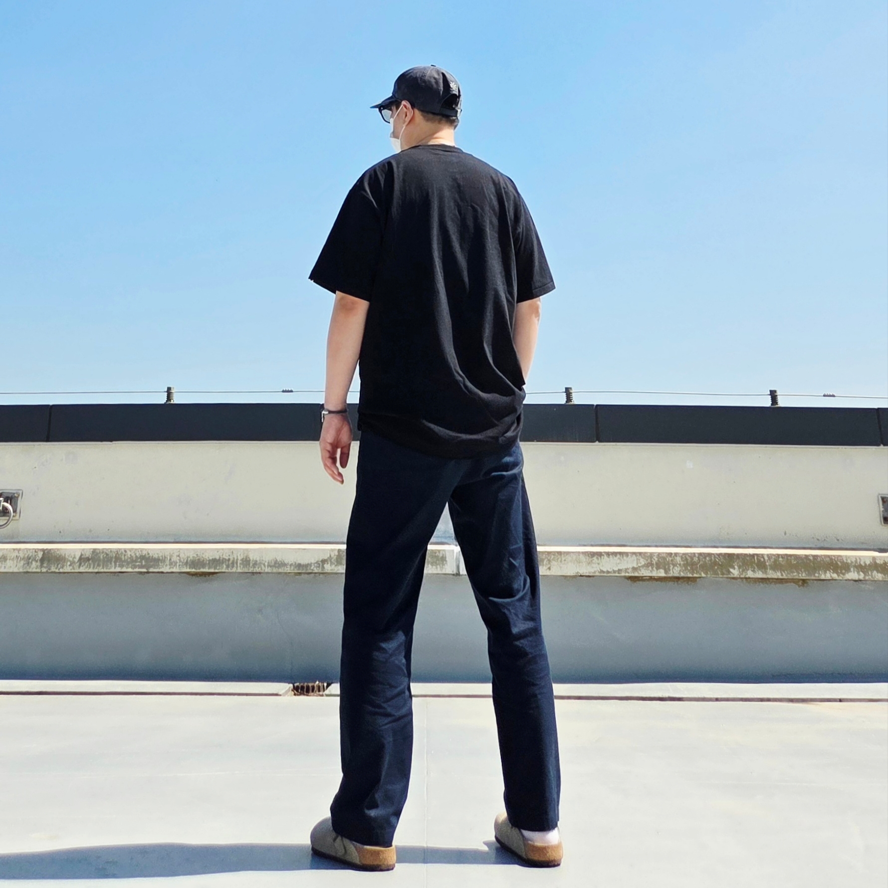 Sunday Ceremony Sy Logo 5 Panel Cotton Cap - Navy, Diesel Dx1168040 Stainless Steel Double Pendant Necklace Silver 착용 스타일 - 4