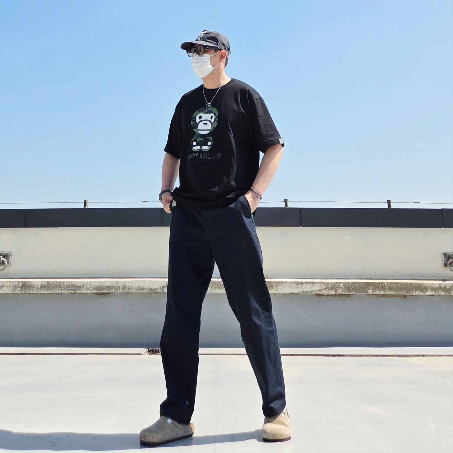 Sunday Ceremony Sy Logo 5 Panel Cotton Cap - Navy, Diesel Dx1168040 Stainless Steel Double Pendant Necklace Silver 착용 스타일 - 5