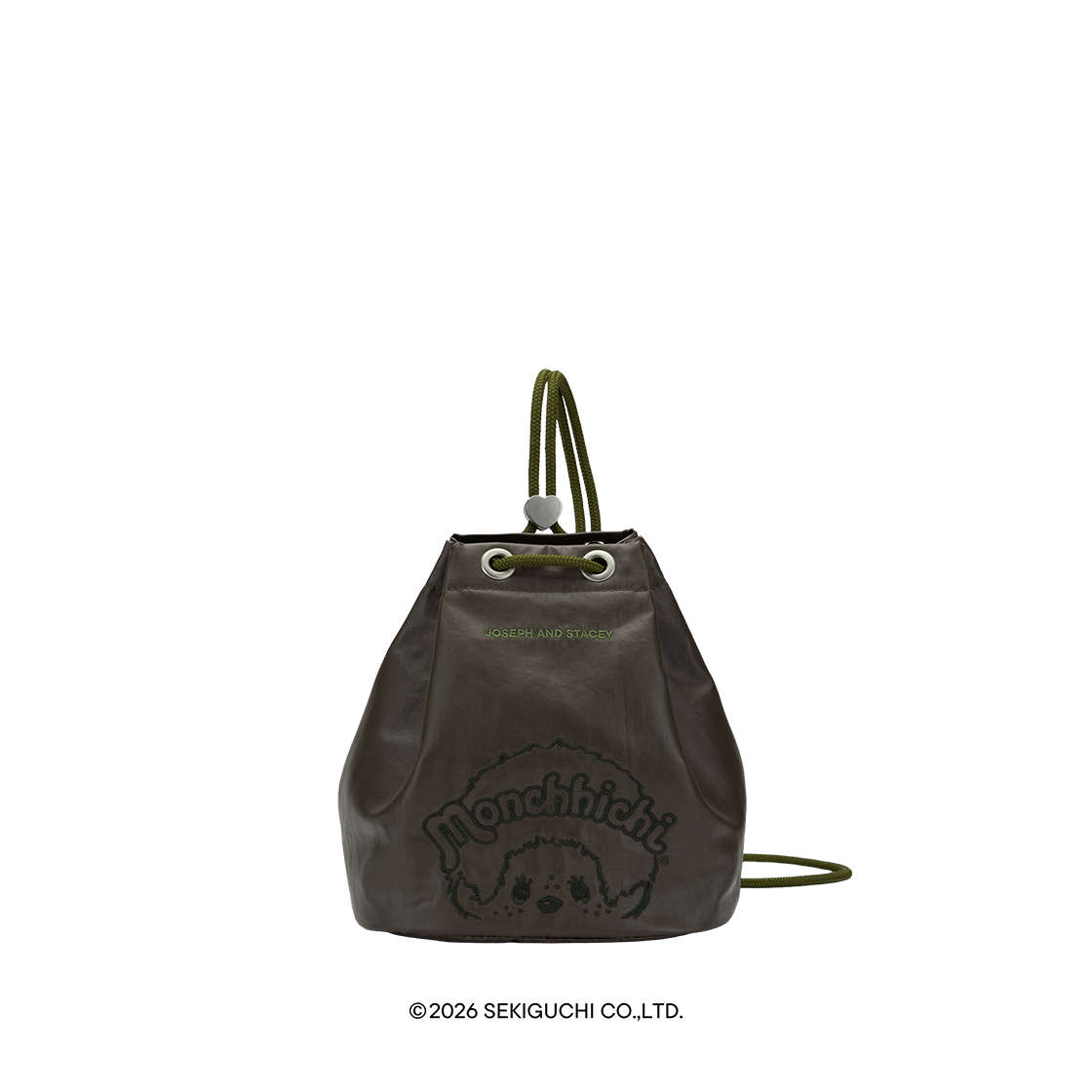 미니 스트링 백팩 몬치치 보이 카키(JOSEPH&STACEY Mini String Backpack Monchhichi Boy Khaki)