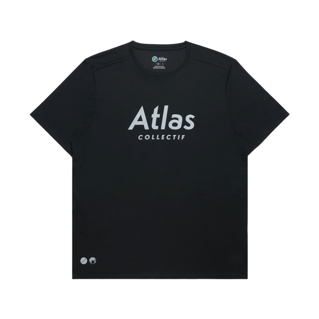 아틀라스 콜렉티프 일루미 트랙스 V2 맨즈 러닝 티셔츠 블랙(Atlas COLLECTIF Illumi Trax V2 MENS Running T-Shirt BK)