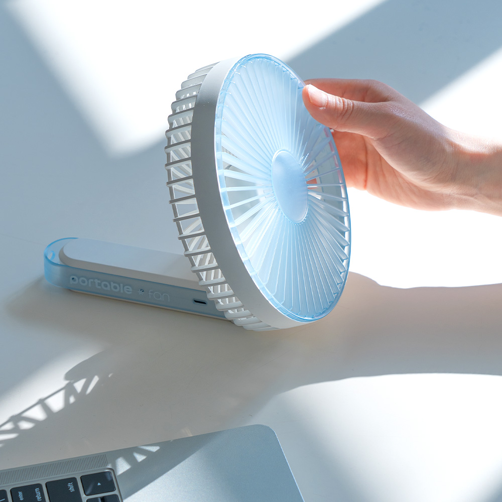 로이체 폴더블 휴대용 빅팬 접이식 탁상용 대형 선풍기 핸디팬(Royche Large-Scale Foldable Handheld Fan & Adjustable Desktop Fan) - 2