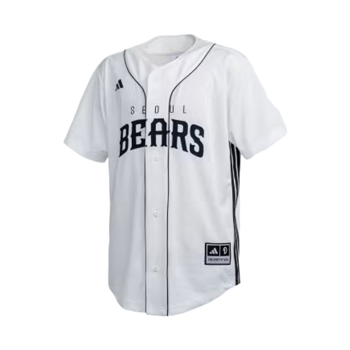 두산 베어스 x 아디다스 저지 오프 화이트 팀 네이비 (논 마킹 버전) - KR 사이즈(Doosan Bears x Adidas Jersey Off White Team Navy (Non Marking Ver.) - KR Sizing)