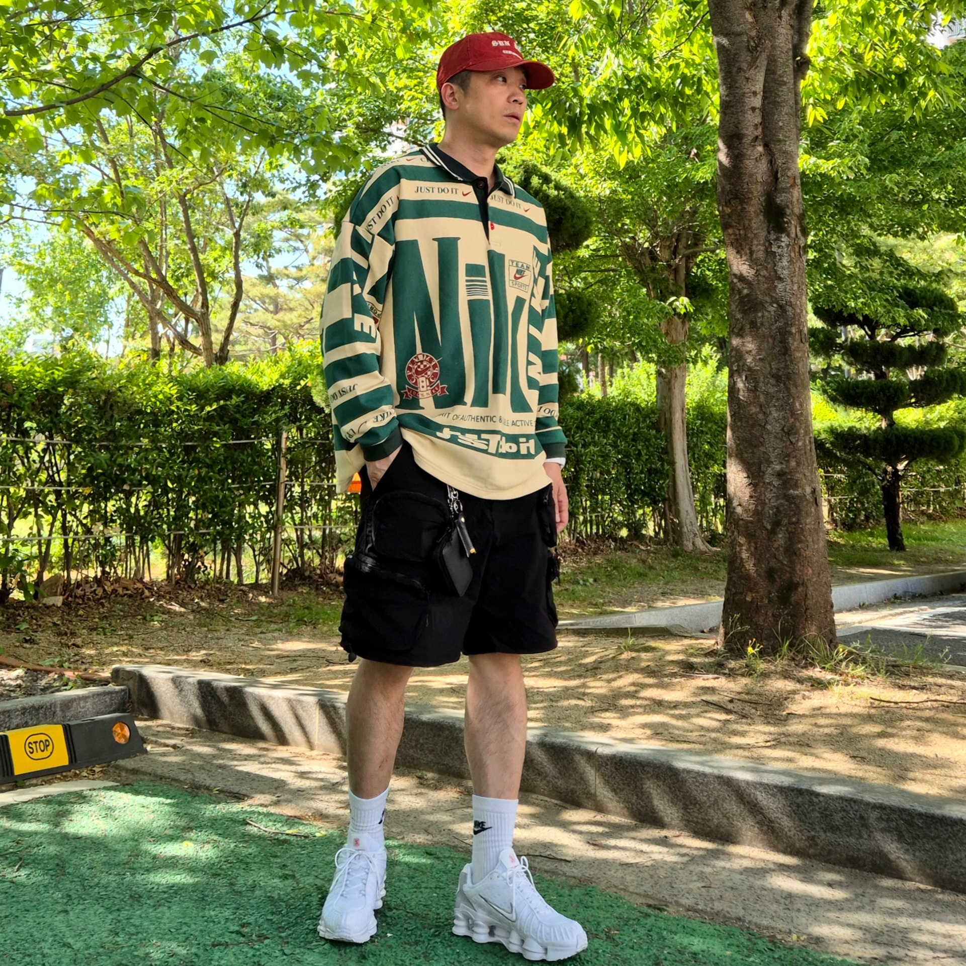 나이키 x CPFM 롱슬리브 폴로 내츄럴 - 아시아 | Nike | KREAM
