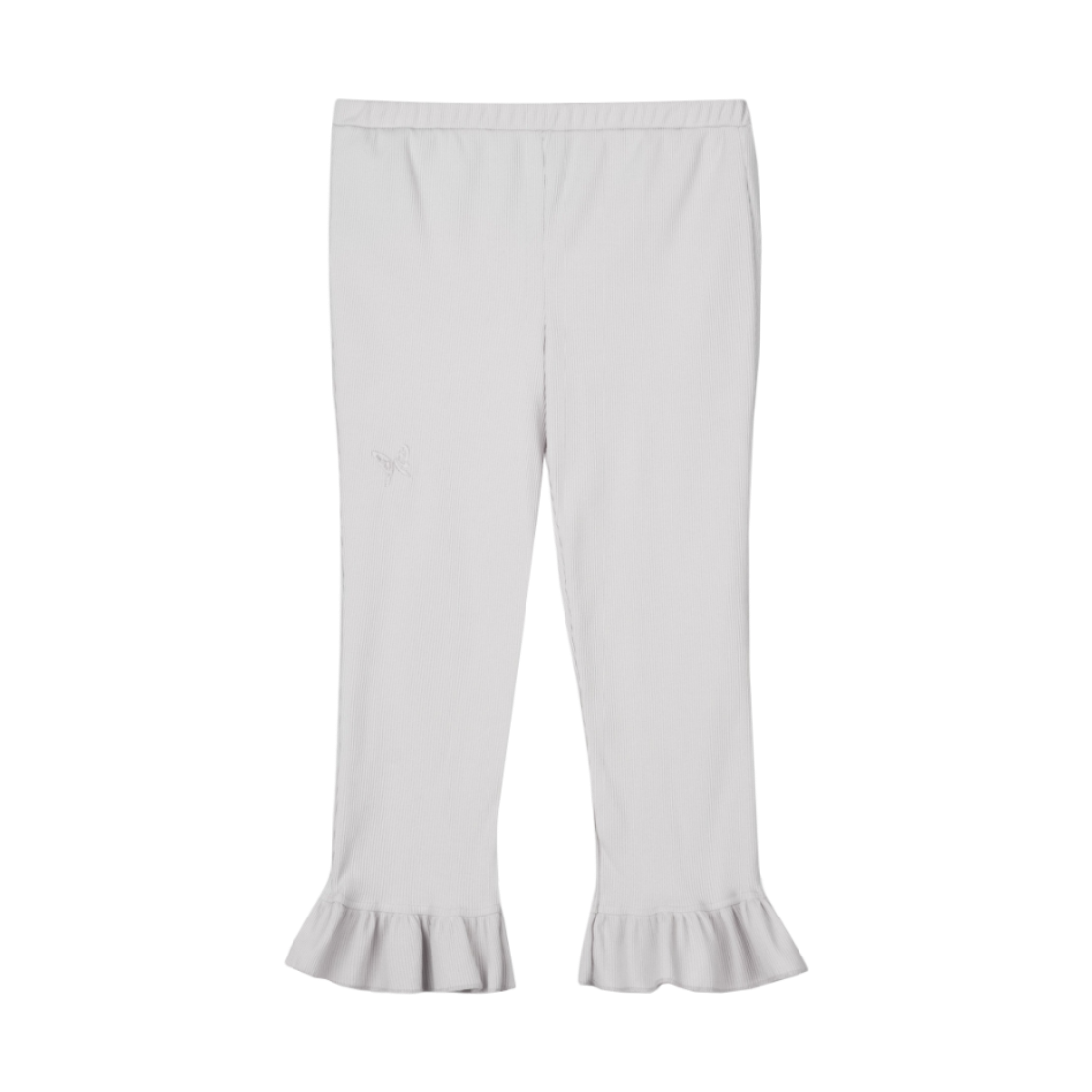 구월십일 7부 프릴 레깅스 라이트 그레이(GUWOLSIBIL Three-Quarter Frill Leggings Light Grey)