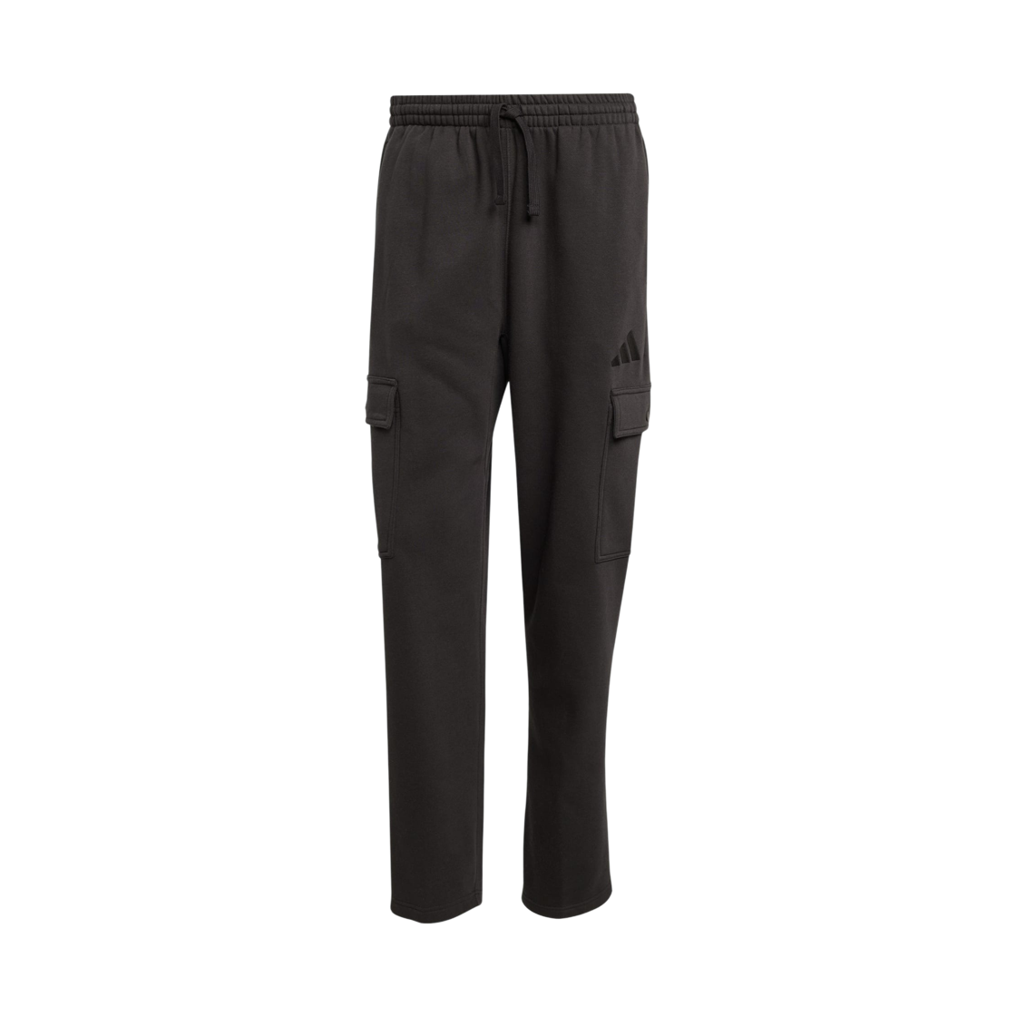 JN0591 Adidas All SZN Fleece Loose Cargo Open Hem Pants Black - KR Sizing