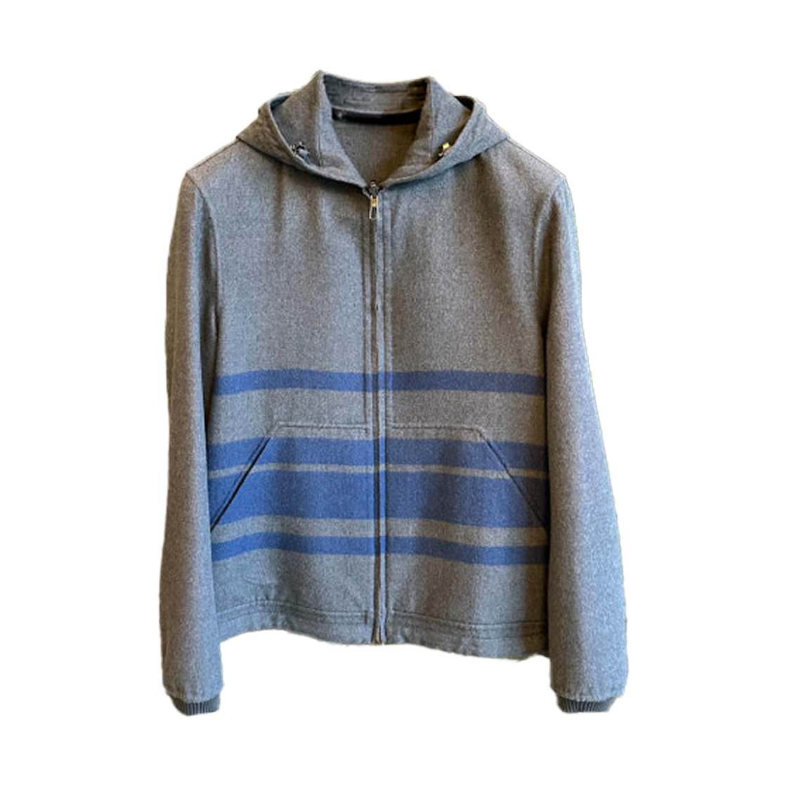 로로 피아나 스트라이프 캐시미어 후드 자켓 그레이(Loro Piana Stripe Cashmere Hooded Jacket Grey)