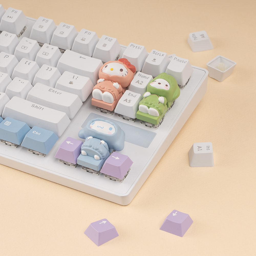 로이체 산리오 캐릭터즈 피규어 커스텀 키캡 키링(Royche Sanrio Characters Figure Keycap Keyring) - 4