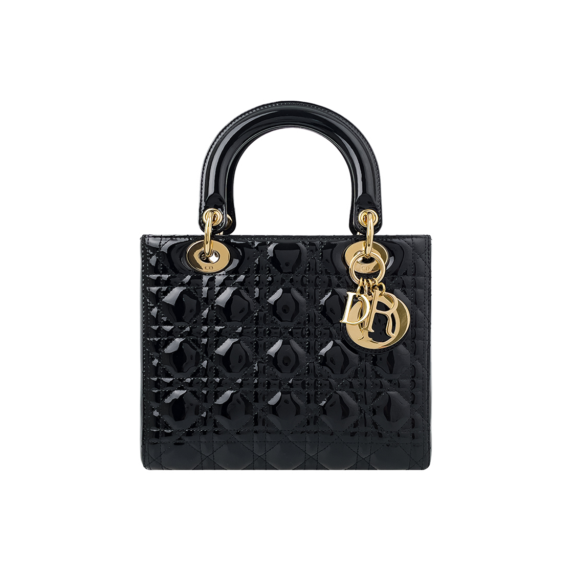 ITV8NCGE2V7A Dior Lady Dior Medium Black Gold Hardware