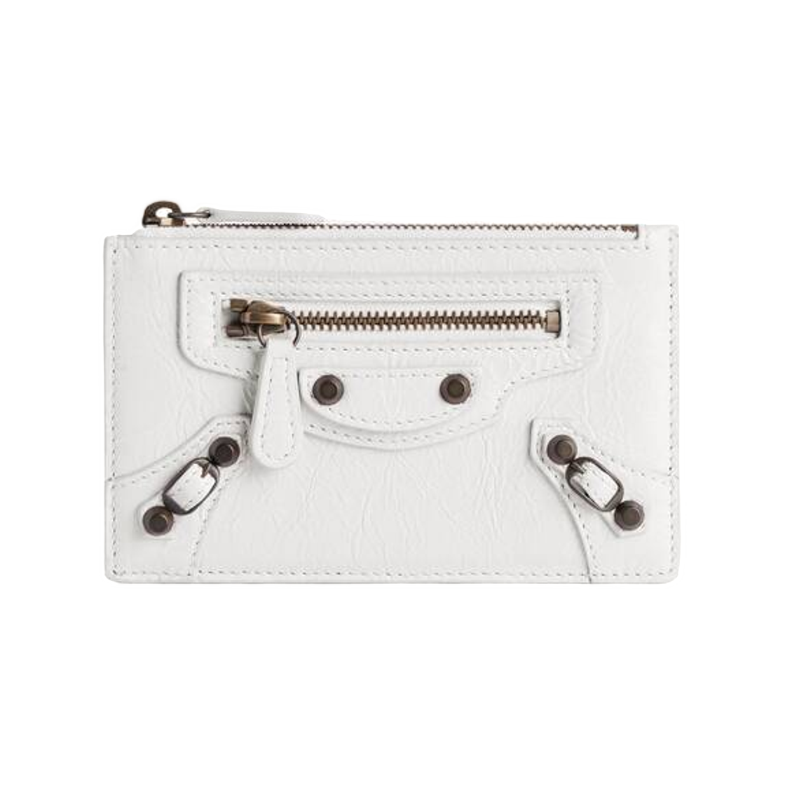8106072ABFY9104 Balenciaga Le City Long Coin and Card Holder Optic White