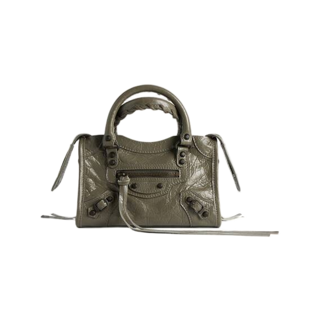 8657642ACFH3258 Balenciaga Le City Bag Nano Army Green