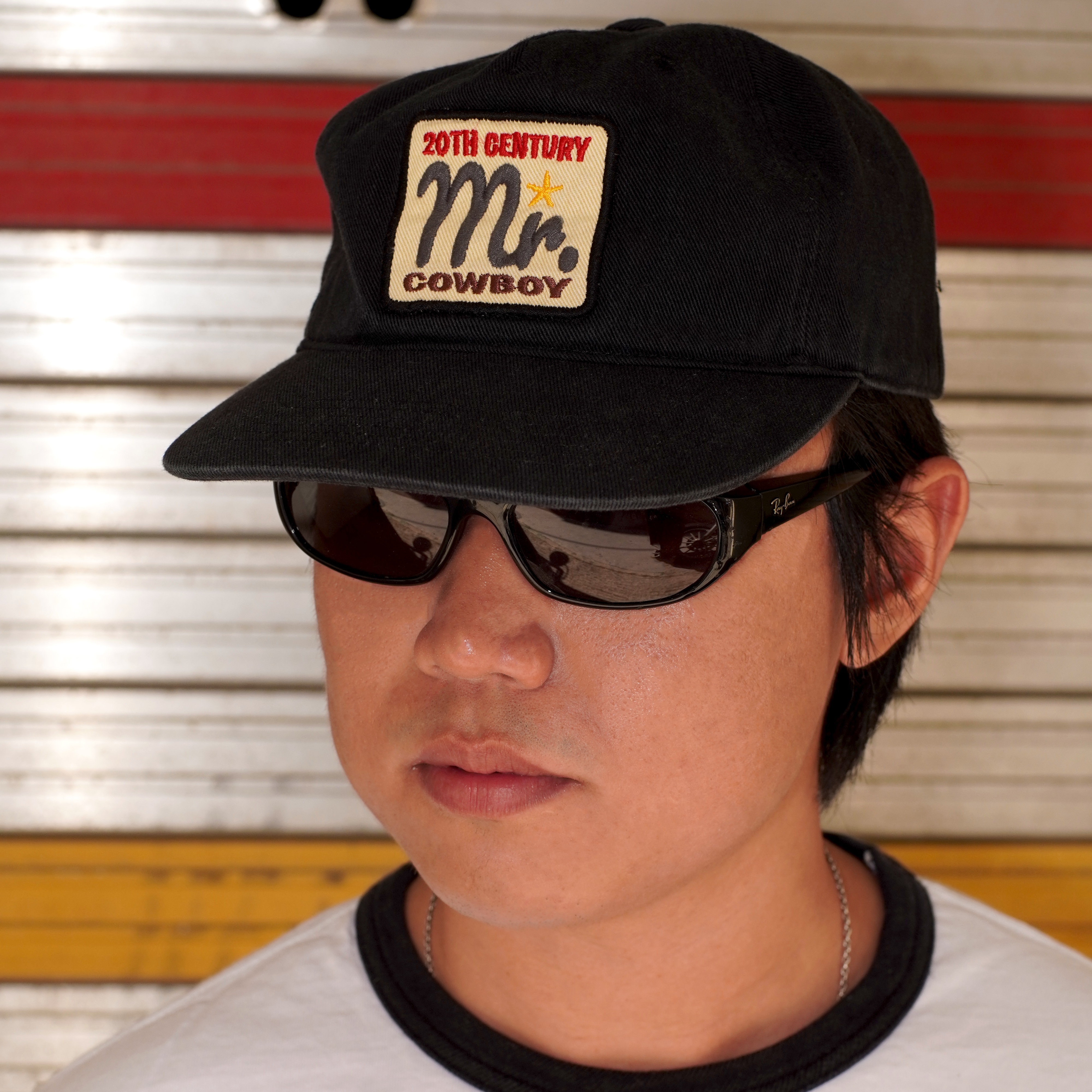 HEY! MR.TRUCKER New Cowboy 5panel Cap Vintage Black 착용 스타일 - 1