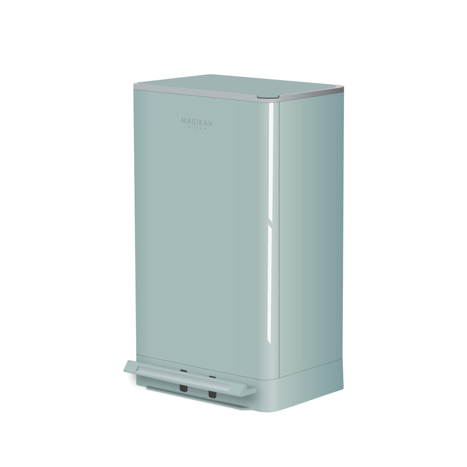 매직캔 히포 휴지통 냄새차단 듀얼오픈 쓰레기통 27L(MAGIKAN HIPPO TRASH CAN 27L) - 3