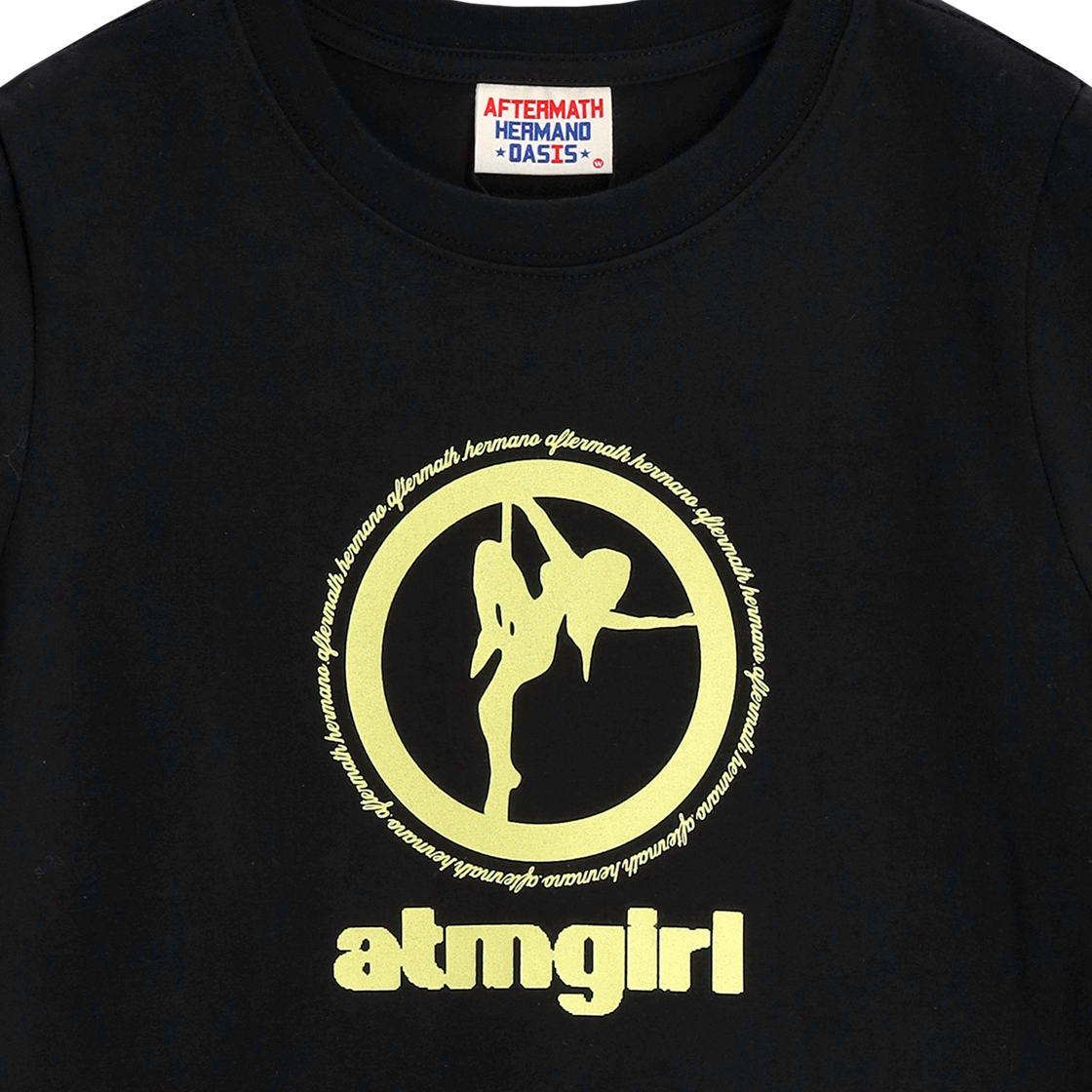 애프터매스 여성 에이티엠 걸 반팔 티셔츠  블랙(Aftermath Atm Girls Tee Black) - 4