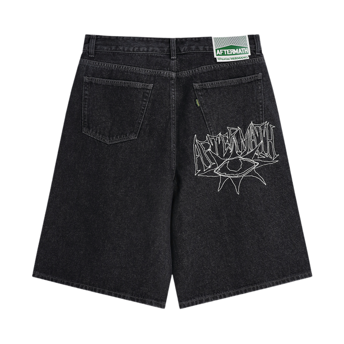 애프터매스 데님 쇼츠 반바지 블랙(Aftermath Denim Shorts Black) - 3