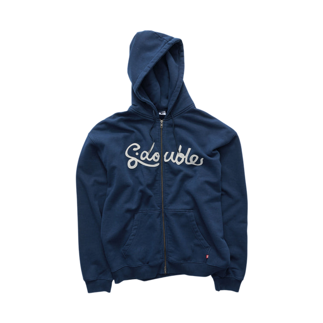 에스더블 커시브 집 후드 네이비(S/Double Cursive Zip Hoodie Navy)