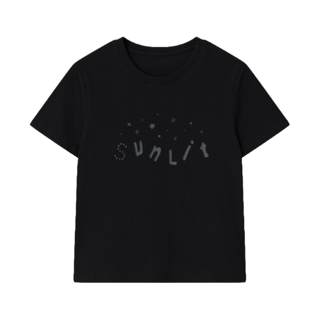 썬릿 스타 로고 티 블랙(SUNLIT Star Logo Tee Black)