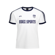HDEX Sporty Ringer Muscle Fit Short Sleeve White