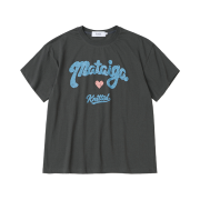 Mataiga Crop T-Shirts Charcoal