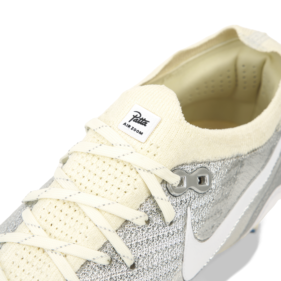 나이키 x 파타 머큐리얼 줌 베이퍼 16 엘리트 FG SE 유나이트 메탈릭 실버 앤 코코넛 밀크(Nike x Patta Mercurial Zoom Vapor 16 Elite FG SE Unite Metallic Silver and Coconut Milk) - 7