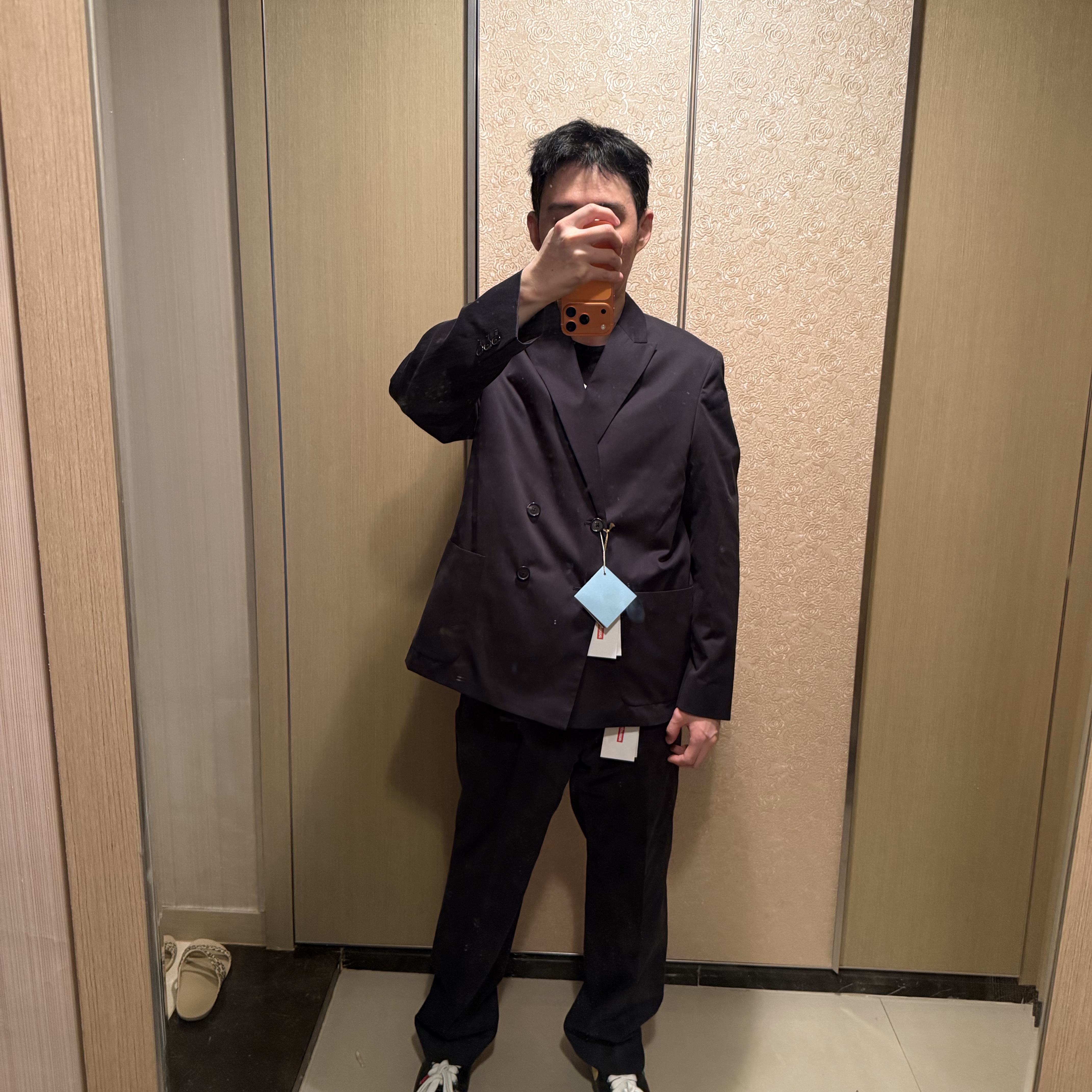 Supreme Sea Island Cotton Suit Black - 26SS 착용 스타일 - 3