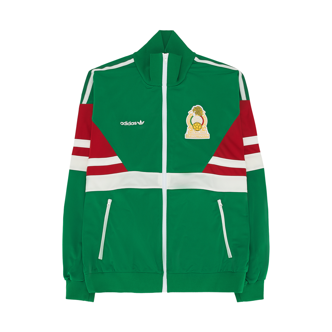 JM1092 Adidas Mexico Track Top 1986 Green - US Sizing (Non Marking Ver.)