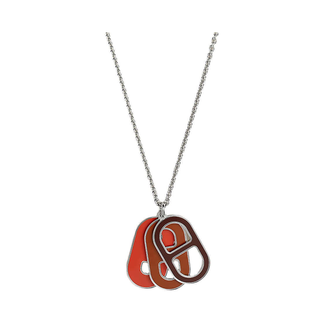 에르메스 마이옹 딥 네클리스 래커드 메탈 & 팔라듐 하드웨어 에케스트르(Hermes Maillon Deep Necklace Lacquered Metal & Palladium Ekestre) - 3
