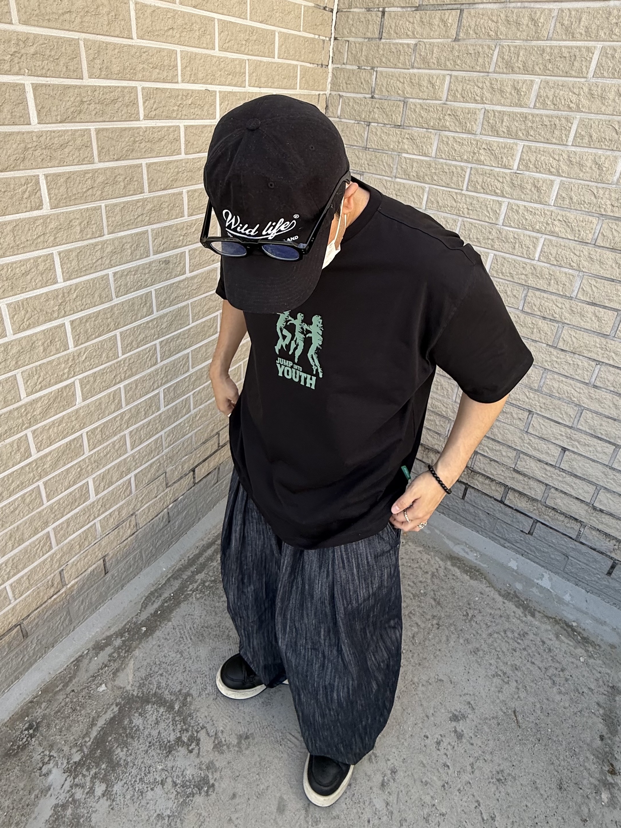 Converse x Drkshdw Turbowpn Ox Black 착용 스타일 - 4