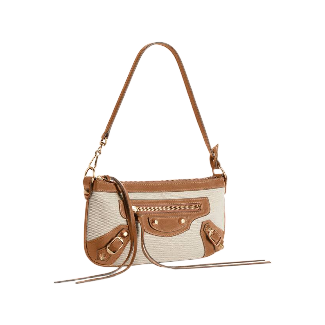 발렌시아가 르 시티 파우치 온 스트랩 베이지 카멜(Balenciaga Le City Pouch On Strap Beige Camel) - 2