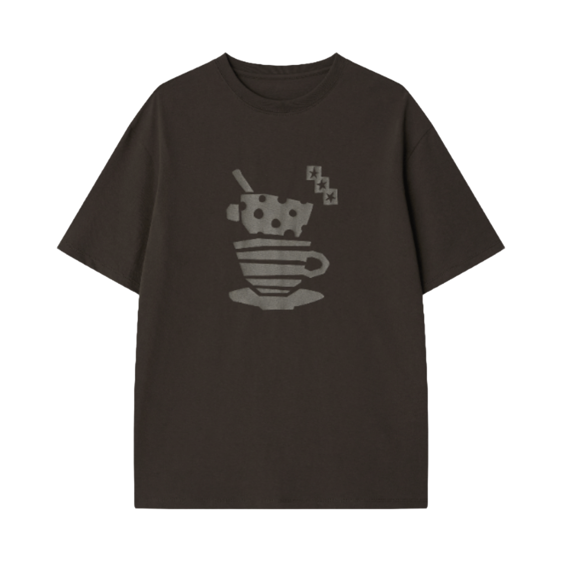 썬릿 티타임 오버핏 티 브라운(SUNLIT Teatime Over Fit Tee Brown)