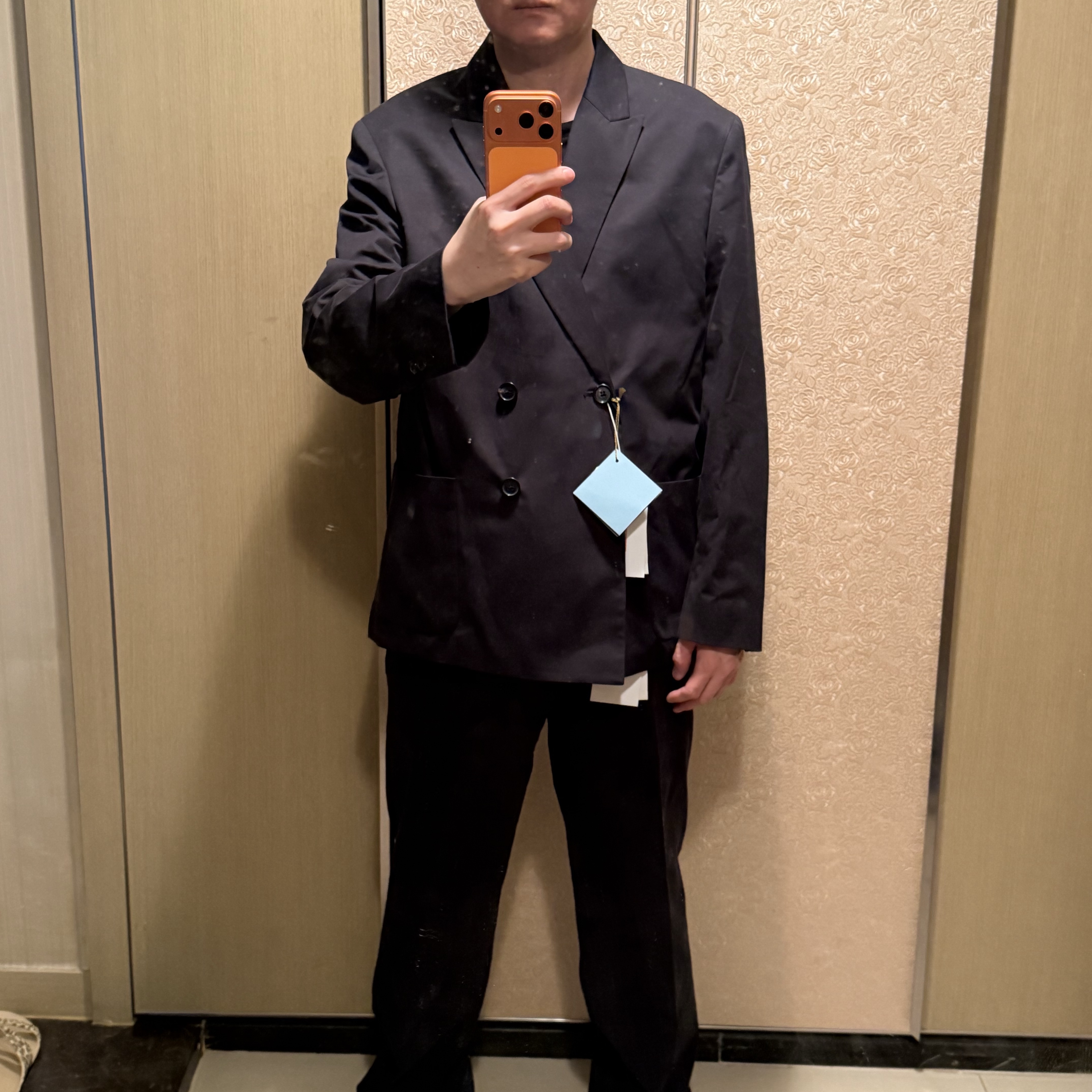 Supreme Sea Island Cotton Suit Black - 26SS 착용 스타일 - 5