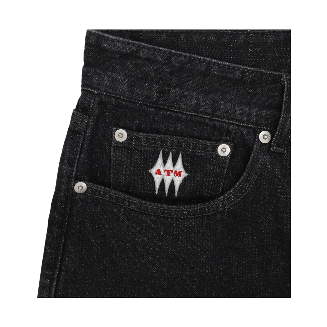 애프터매스 데님 쇼츠 반바지 블랙(Aftermath Denim Shorts Black) - 6